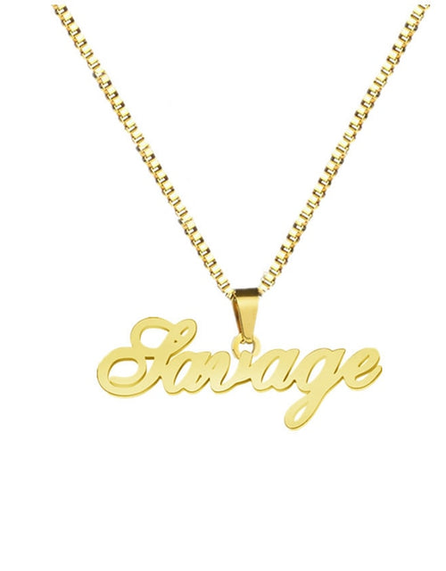 Load image into Gallery viewer, Custom Name Necklace With Box Chain Handmade
