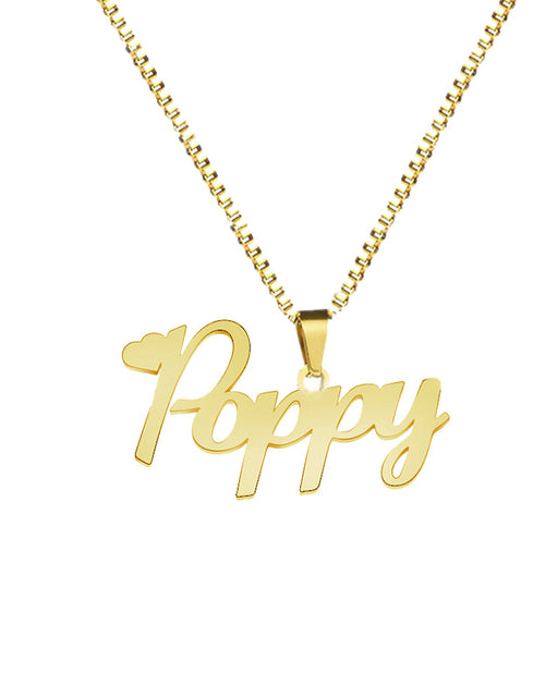 Load image into Gallery viewer, Custom Name Necklace With Box Chain Handmade
