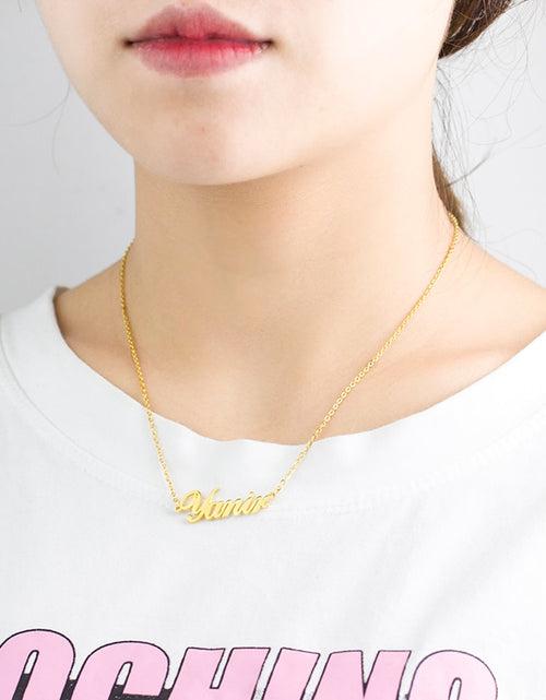 Load image into Gallery viewer, Delicate Custom Name Necklace Personalized Kids
