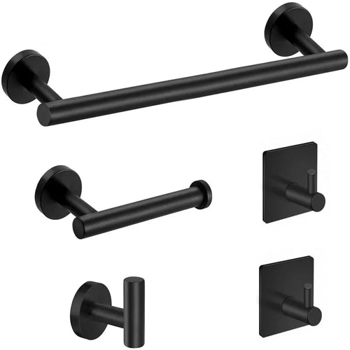 Load image into Gallery viewer, Stainless Steel Bathroom Hardware Set Robe Hook Towel Rail Bar Rack
