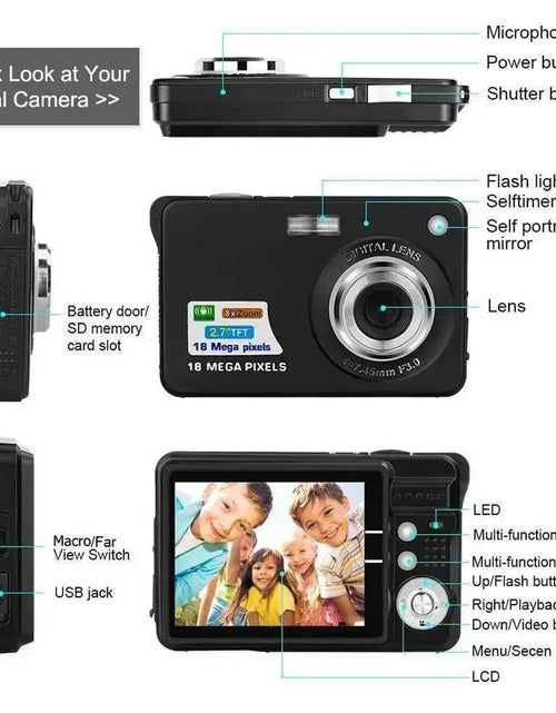 Load image into Gallery viewer, HD Digital Camera With LCD Screen Child Camera Outdoor Anti-Shake
