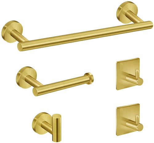 Load image into Gallery viewer, Stainless Steel Bathroom Hardware Set Robe Hook Towel Rail Bar Rack
