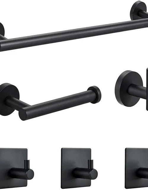 Load image into Gallery viewer, Stainless Steel Bathroom Hardware Set Robe Hook Towel Rail Bar Rack
