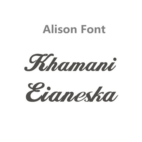 Load image into Gallery viewer, Stainless Steel Personalized Jewelry Alison Font
