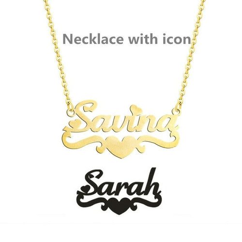 Load image into Gallery viewer, Stainless Steel Personalized Jewelry Alison Font
