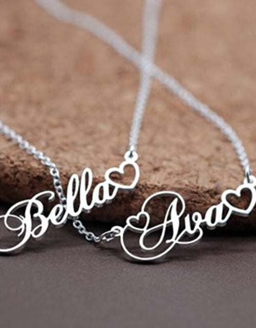 Load image into Gallery viewer, Stainless Steel Personalized Jewelry Alison Font
