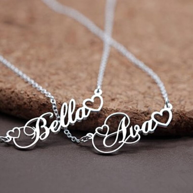 Stainless Steel Personalized Jewelry Alison Font