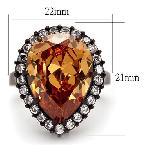 Women Stainless Steel Cubic Zirconia Rings TK2675